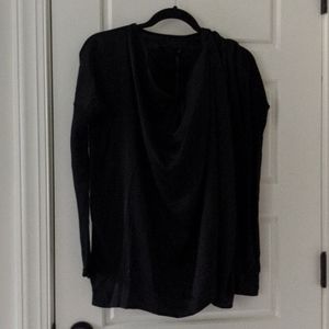 NWT All Saints Black "Erma" Cowl Neck Blouse